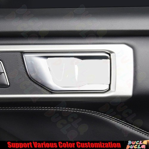 For Ford Explorer 2020-2023 Bright White Inner Door Bowl Sticker Cover Trim 4PCS - Picture 3 of 3