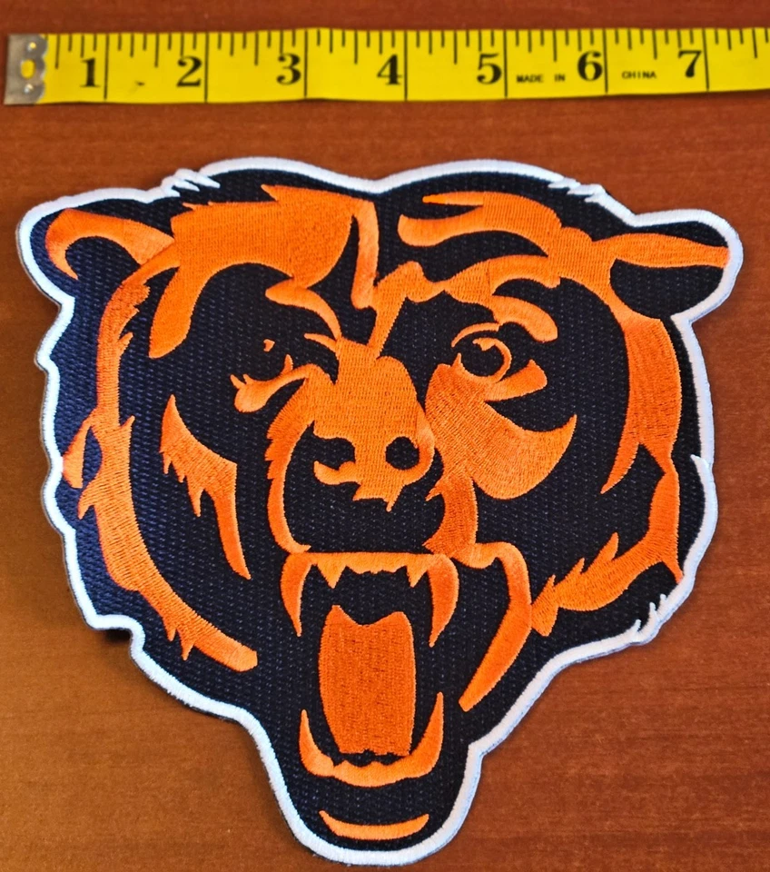 Chicago Bears Big 7X7 Iron On Embroidered High Quality Patch FREE Shipping