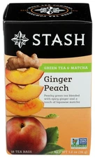 Stash Tea Tea Grn Gngr Peach Matcha 18 BG Pack Of 6