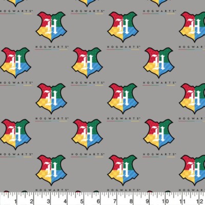 100% Baumwollstoff Camelot Stoffe Harry Potter Hogwarts Wappen Zauberer