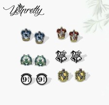 PENDIENTES DE ACRÍLICO HARRY POTTER STUD BOLSA DE REGALO SLYTHERIN RAVENCLAW GRYFFINDOR