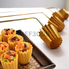 Pie Tee Top Hat Tart Patty Shell Croustade Brass Copper Mold