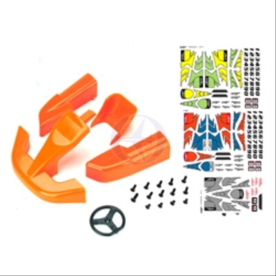 PD7376-O Thunder Tiger Karosserieset orange 6570 TRA^