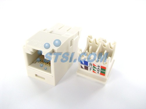 (SCATOLA DA 50) Panduit CJ688TGIW Cat6 Modulo Jack Mini-Com, Bianco sporco GENIUNE ~STSI - Foto 4 di 4