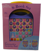 Disney Princess 8-Book Library Boxed Set w/ electronic interactive activity pad
