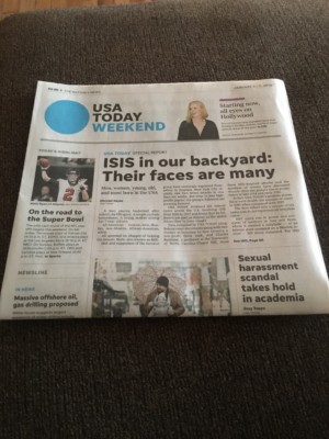 USA TODAY DOW JONES 25000 NEW RECORD HIGH FULL NEWS PAPER 1/5/2018
