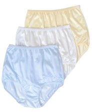 Dixie Belle Womens Underwear Yellow White Blue Nylon High Waist Brief Panties