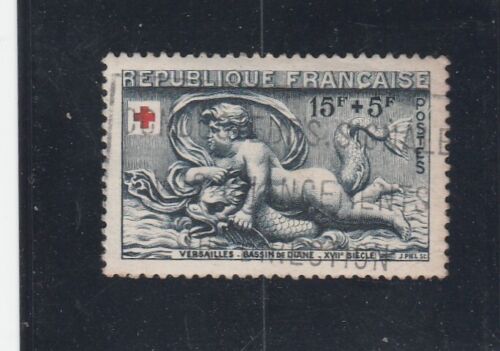 L6847 FRANCE Y&T stamp No. 938 of 1952 ""Red Cross"" obliterated - Picture 1 of 1