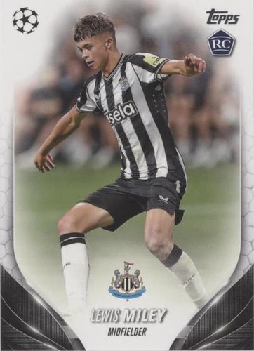2023 TOPPS NOW #61 LEWIS MILEY NEWCASTLE ROOKIE debut Purple 