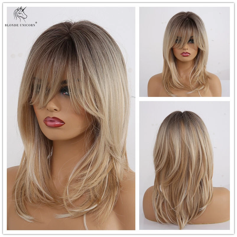 Medium blonde hair wig deals