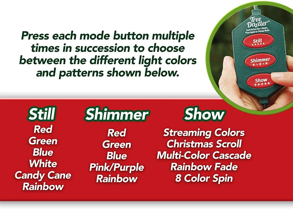 Star Shower Tree Dazzler LED Christmas Holiday Lights As Seen On TV/Shark Tank - Image 3 of 4