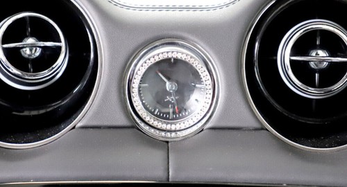 For Jaguar XJL/XJR 2010-2019 Silver Clock Center Console Timetable Ring Trim 1PC - Picture 7 of 14