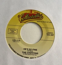 Chiffons 45 He's So Fine / A Love So Fine NEW reissue unplayed