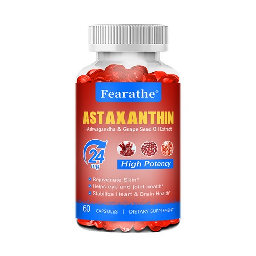 Astaxanthin Capsules,Supports Brain,Immune,Heart,Skin,Joint,Eye Health - Picture 12 of 13