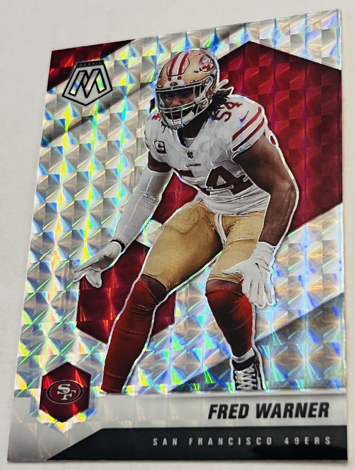 FRED WARNER 2021 Panini Mosaic SILVER Prizm #178 49ERS
