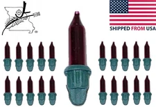 GE 20x Mini 2.5 Volt Purple Christmas Light Bulbs Replacement Tree Lights A .425