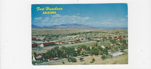 Fort Huachuca Arizona mid-century postcard aerial view card U.S. Army