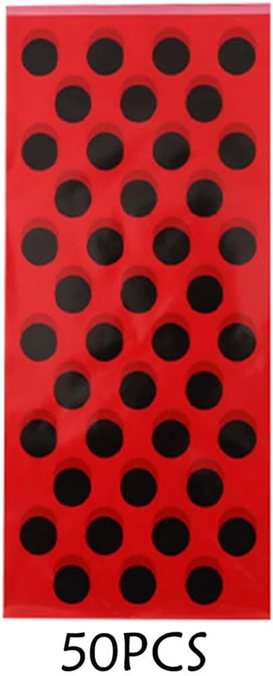 Bolsas de lunares rojas negras bolsas de regalo de caramelos de celofán para boda baby showe Foto 4 de 4