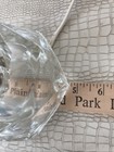 Vintage Etched Crystal Stacked Clear Table Lamp With Shade Home Decor Works — photo 8
