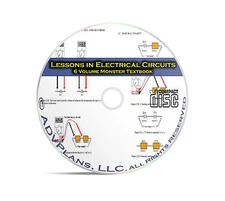 Lessons in Electric Circuits, AC and DC, 6 Volume Electronics Study Books CD