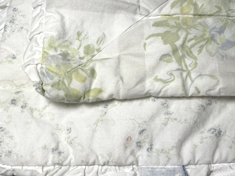 Edredón Simply Shabby Chic bordado rosa británica con volantes retazos cobertor doble Foto 3 de 4