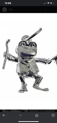 Sterling Silber Tanzender Frosch Charm