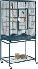 Yaheetech 54inch Metal Large Parrot Parakeet Flight Bird Cage w/Rolling Stand