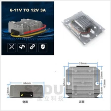 Waterproof Universal Vehicles 6V To 12V Step Up Converter Boost Regulator Module