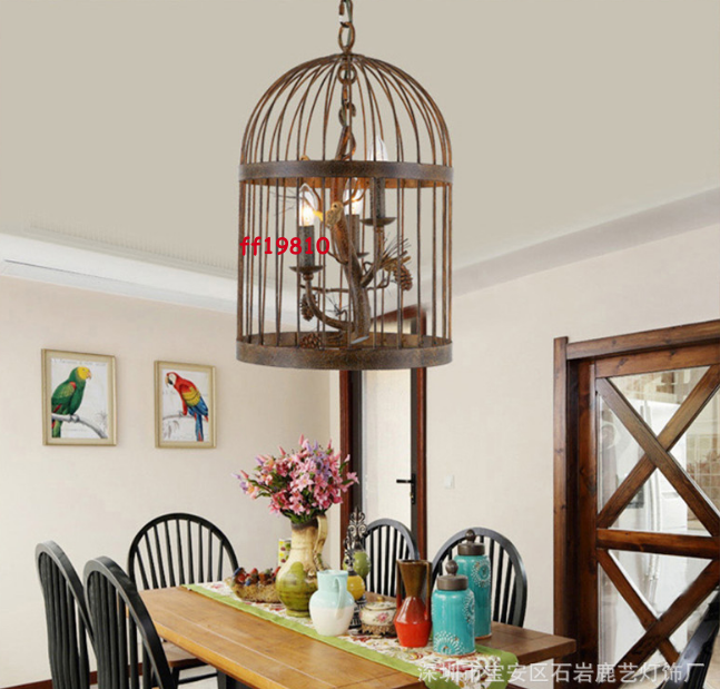 ヴィンテージ　吊るし鳥 Vintage Ceiling Light Unique Antique Bird cage Pendant Light