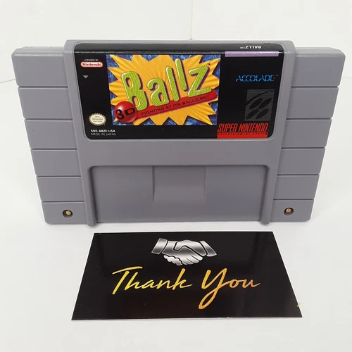 Ballz 3D (Super Nintendo SNES) Cartridge Only, Cleaned and Tested