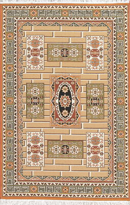 Traditional Style Brown 5x7 ft Turkish Area Rug Elegant Rugs