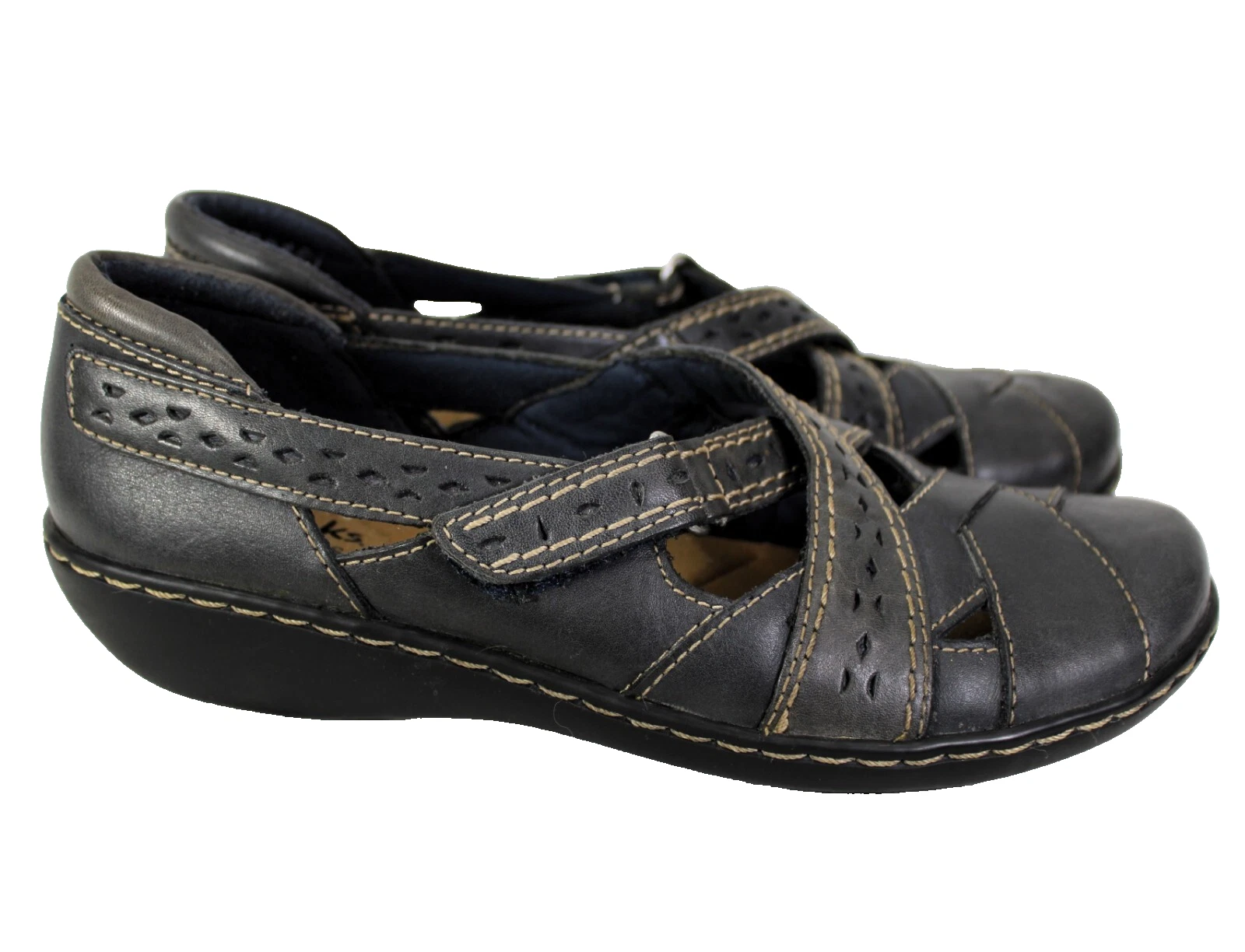 Mocassini Clarks donna 6 5 W Ashland Spin Q slip on Mary Jane blu navy #65650