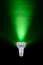 LED PAR20 120V 8W = 50W, Green Color Non-Dimmable E26 Medium Base Light Bulb