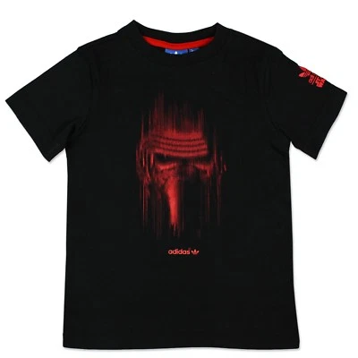 Adidas Originals Star Wars Vilain Kinder T-Shirt Kylo Ren Tee Ben Solo Noir - Photo 1/2
