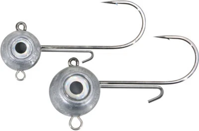AQUANTIC Big Eye Head Jigkopf, mit 8/0 Haken, mit Stinger, 50g bis 180g, Jighead