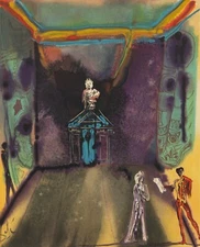 SALVADOR DALI Poster or Canvas Print "Panorama: the Siege of Jerusalem" Israel