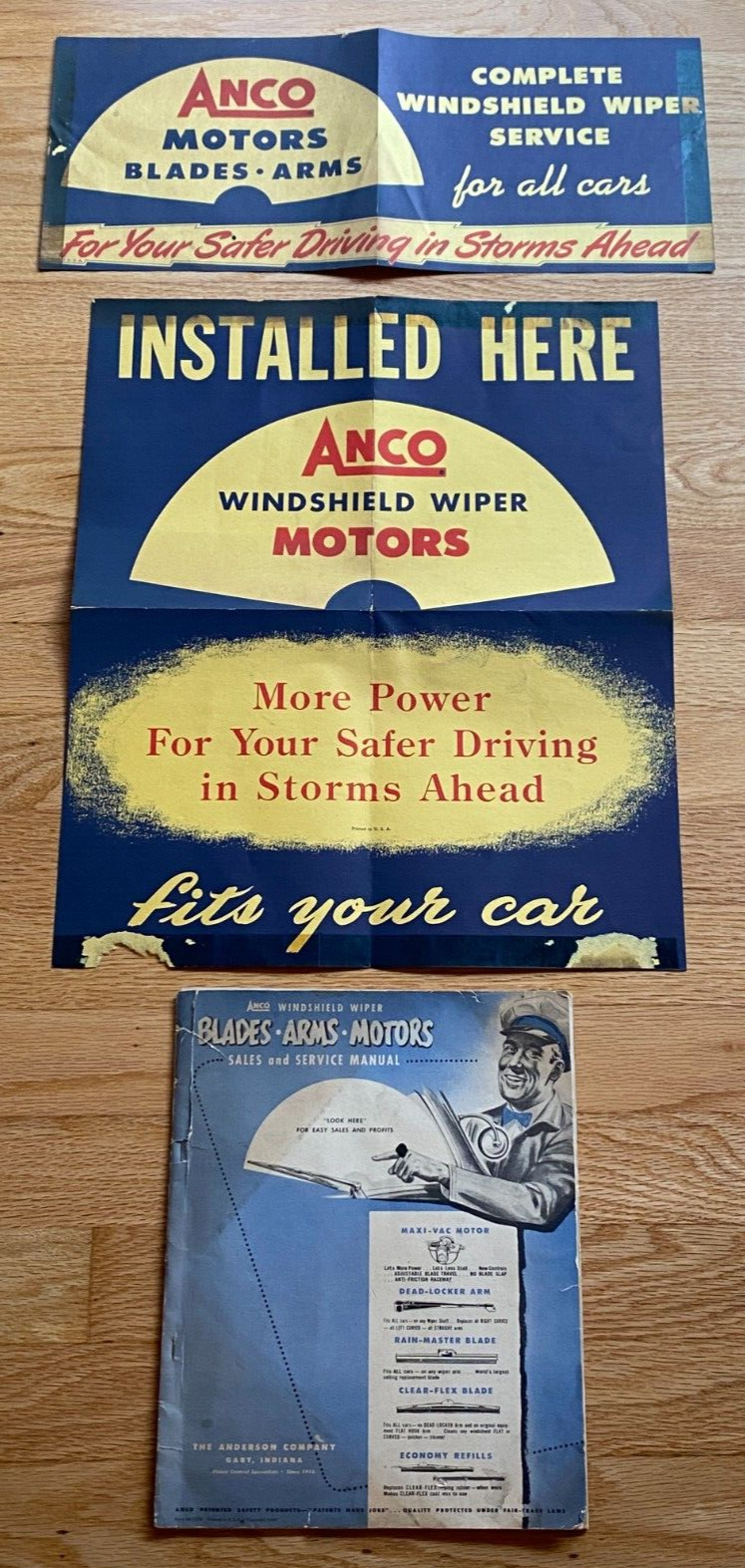 1949 ANCO Wiper Arms Blades Refills Catalog with Vintage Posters