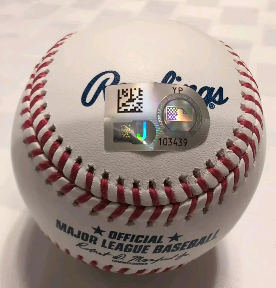 Auténtico béisbol firmado por Josh Bell Cleveland Guardians entrenamiento de primavera 2023 MLB Foto 3 de 3