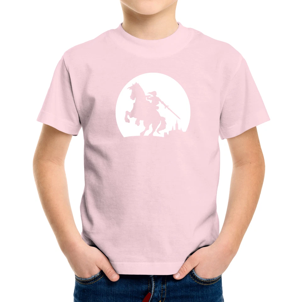 Toddler Kids Tee Youth T-Shirt Legend of Zelda Link Rider Under Moonlight 2T~XL - Image 4 of 4