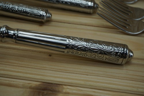 Ricci Amalf Stainless 26 Pieces-Dinner Salad Forks-Tea Table Spoon Knife-Serving - Picture 15 of 17