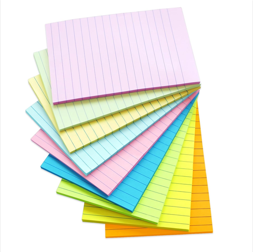 (Paquete de 9) Notas adhesivas forradas 4x6 - Almohadillas de notas pastel con adhesivo fuerte, 35 hojas - Imagen 7 de 12