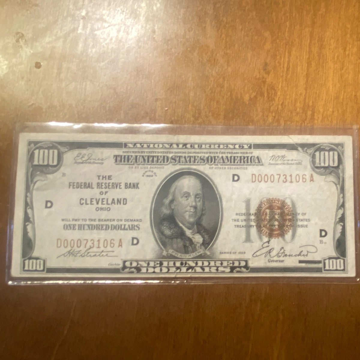 $100 1929 Year US Federal Reserve Small Notes for sale | eBay