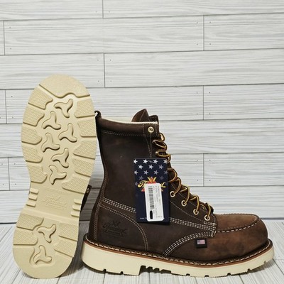 Thorogood New American Heritage 8  Trail Crazy Horse Safety Toe Work Boots 9 D
