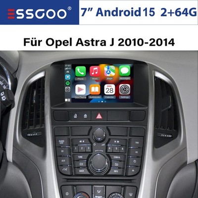 2+64G Für Opel Astra J 2009-2014 Android 15 Autoradio Apple Carplay Navi RDS SWC