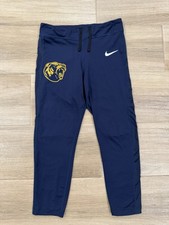 Nike Women's Leggings SMALL Blue Cal Golden Bears Logo Gym Running UC Berkeley