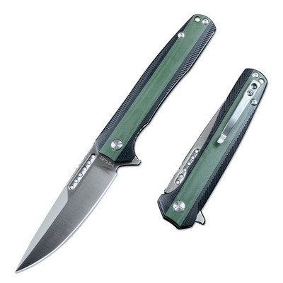 Y-START Pocket Folding Knife 14C28N Blade Green G10 Handle LK5014 Liner Lock