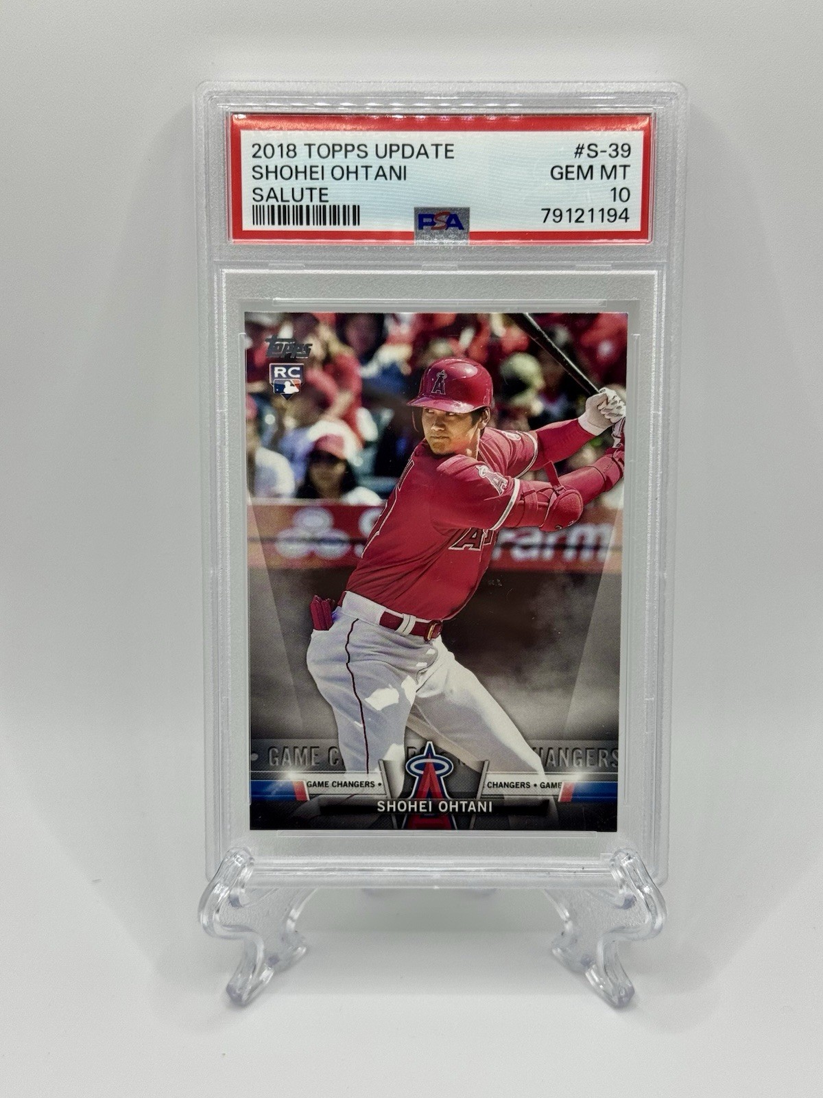 2018 Topps Update #S-39 Shohei Ohtani Salute Rookie RC **GEM MINT** PSA 10