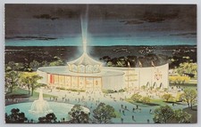 Vatican Pavilion New York World s Fair 1964-65 Night View Postcard
