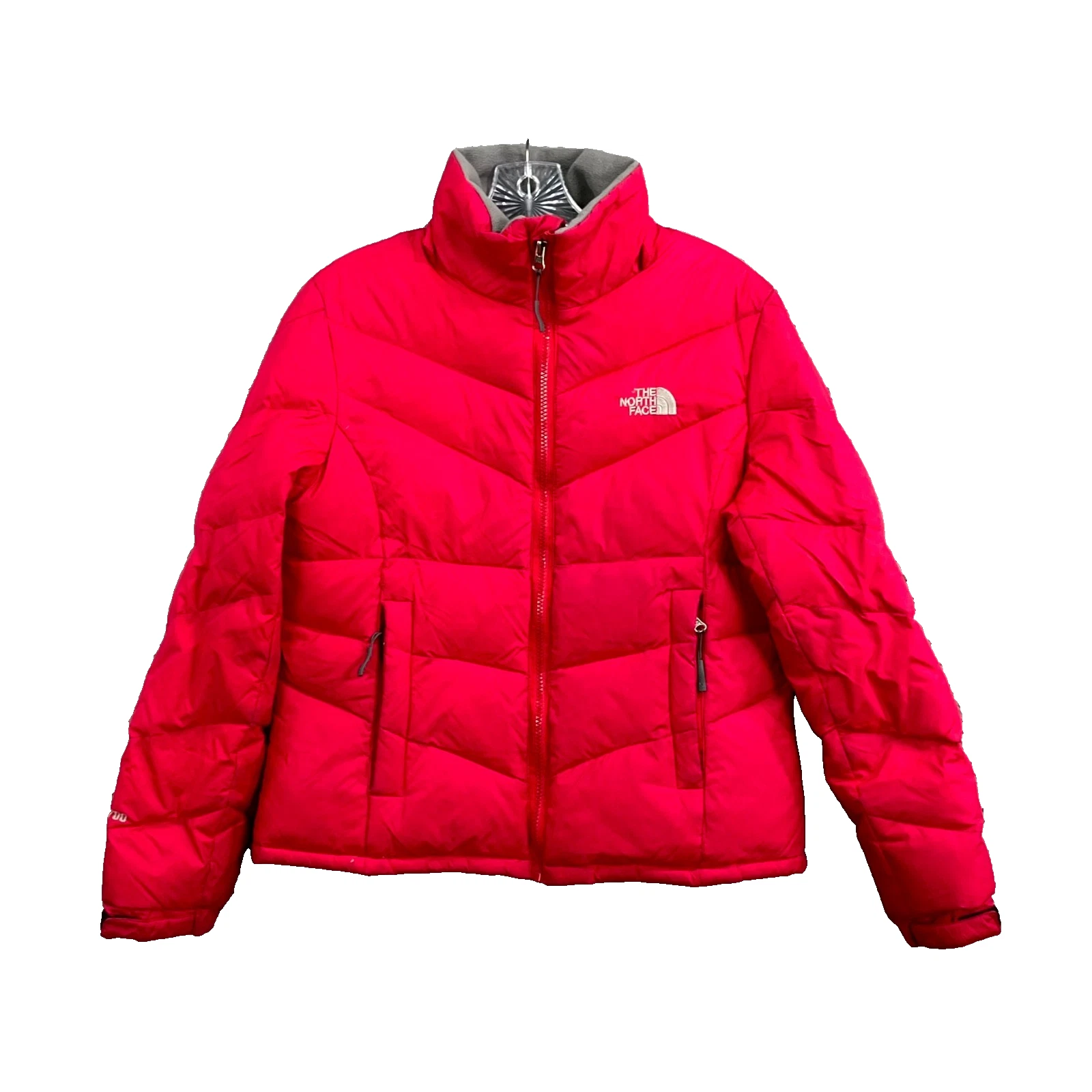 The North Face Puffer Jacket Mens Medium Red Hiking Insulated Gorpcore Outdoor