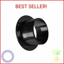 POWERTEC 70126 Inlet Flange, 4 Inch OD Dust Collection Ducting Connector